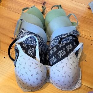 Victoria's Secret Bras - Green, Light Blue, Navy, Black, White Floral